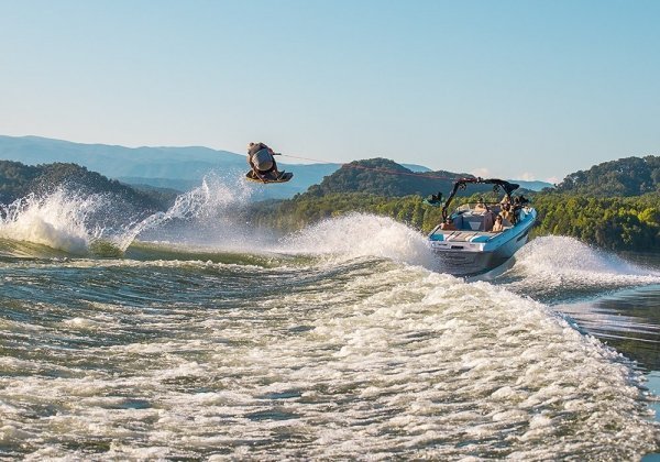 wakeboarder jumping